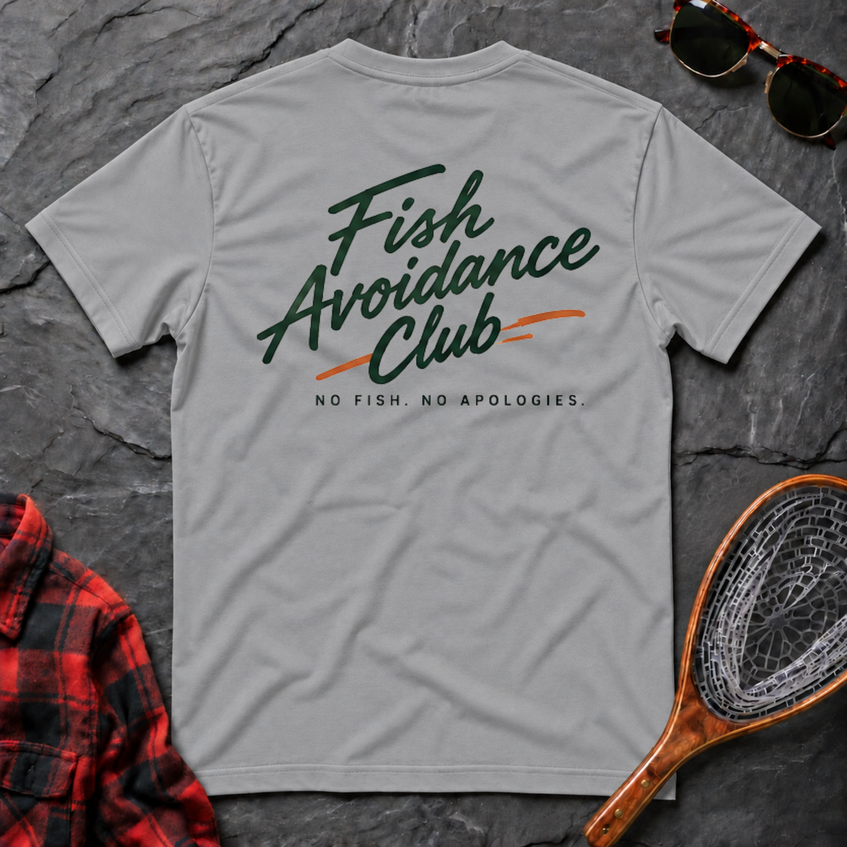 Fish Avoidance Club - No Fish No Apologies Workshirt