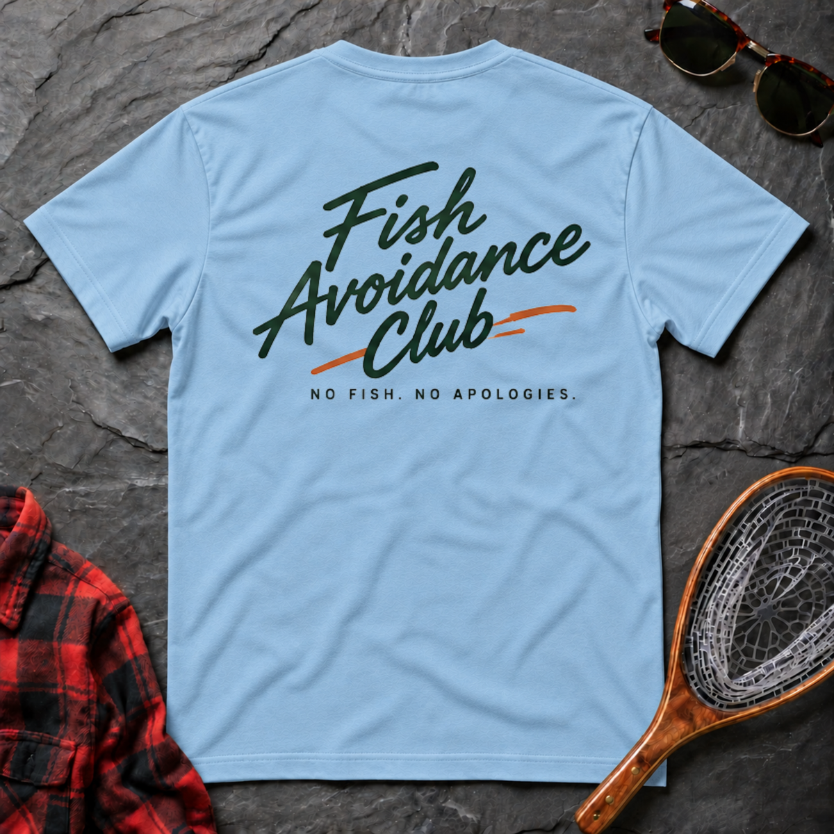 Fish Avoidance Club - No Fish No Apologies Workshirt