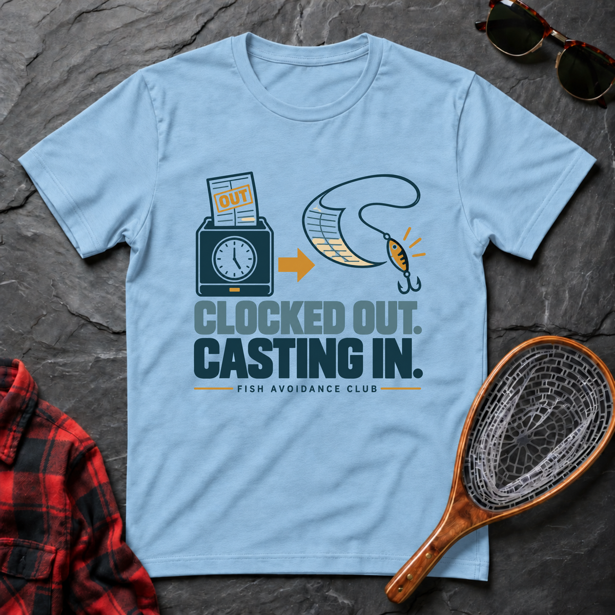 Clocked Out. Casting In.