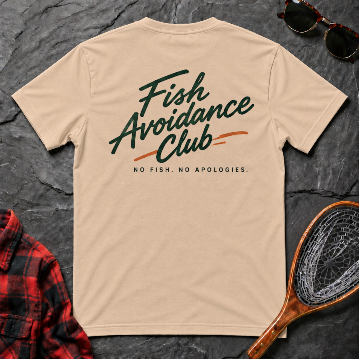 Fish Avoidance Club - No Fish No Apologies Workshirt