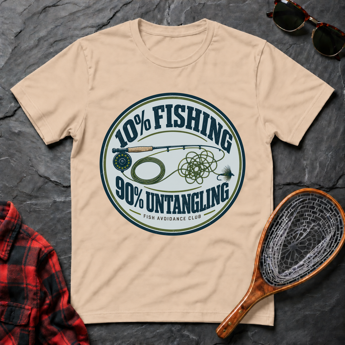 10 % Fishing 90% Untangling