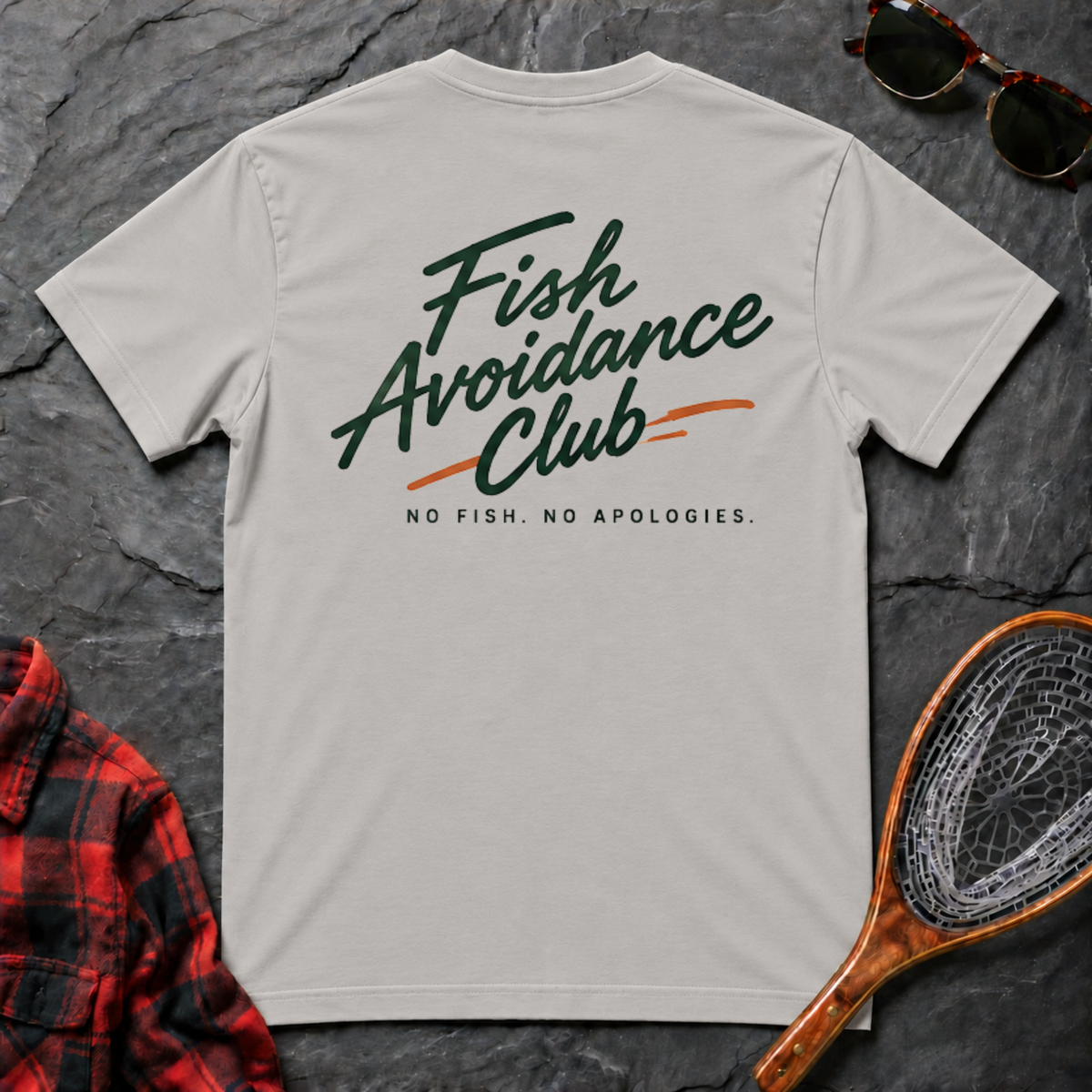 Fish Avoidance Club - No Fish No Apologies Workshirt