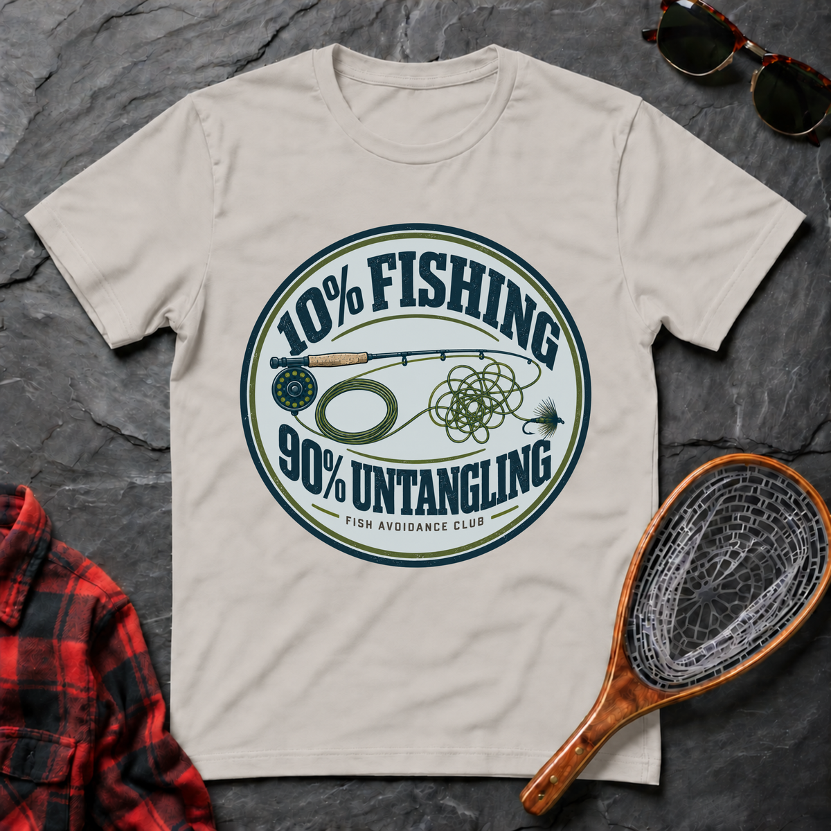 10 % Fishing 90% Untangling