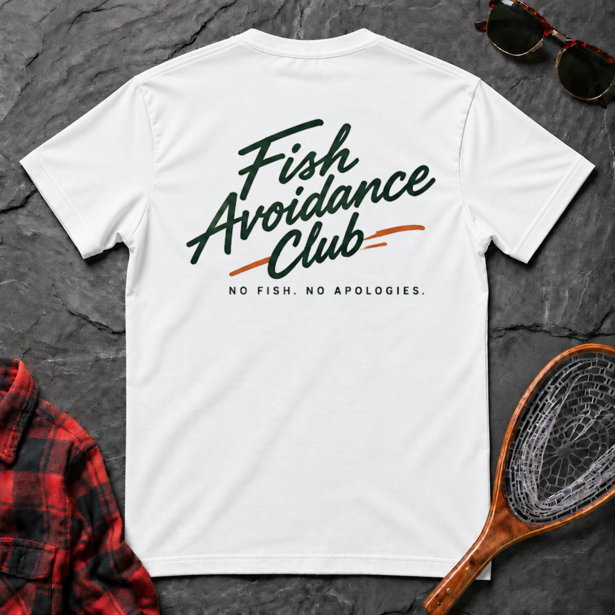 Fish Avoidance Club - No Fish No Apologies Workshirt